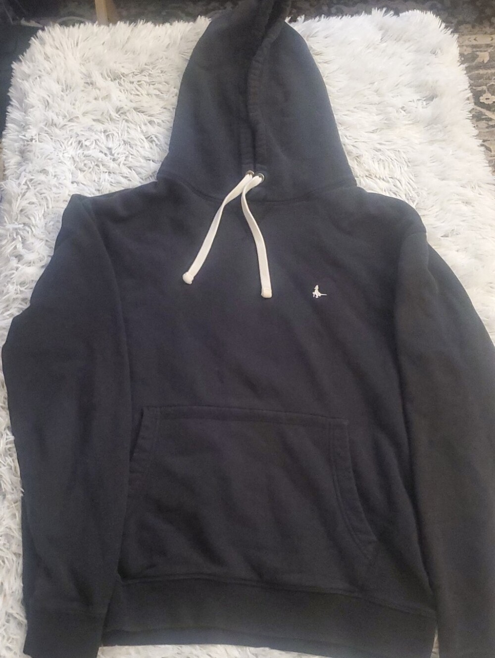 Jack Wills Classic Black Pullover Hoodie – Embroidered Logo